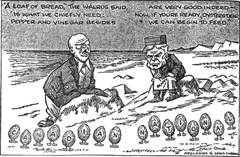 [The Coming Feast, From a Cartoon by Arch Dale]