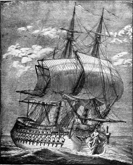 [A French Frigate of the Eighteenth Century]