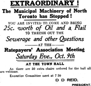 [An Old Handbill of 1909]