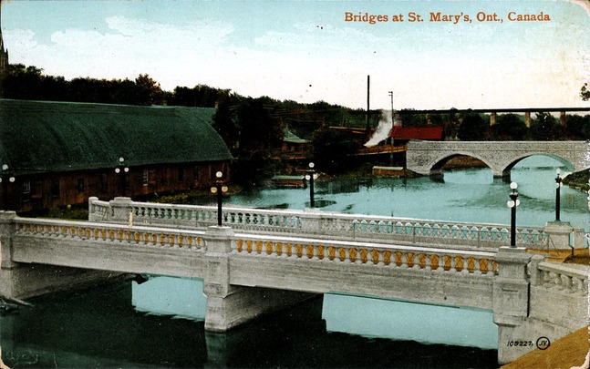 [Bridges at St Mary's, Ont., Canada Postcard]
