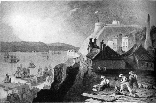 [Citadel of Quebec in 1840]