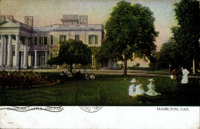 Dundurn Castle and Park, Hamilton, Can. Postcard 