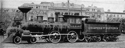 [First Locomotive on the Canadian Pacific Railway]