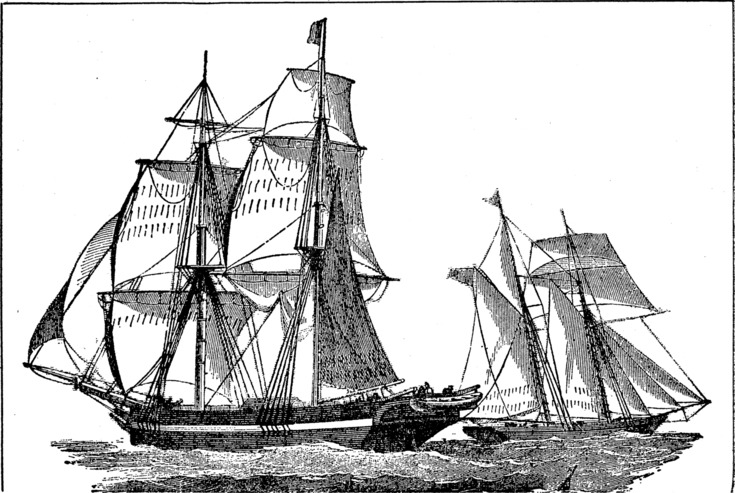 [Full-Rigged Brig of 1843]