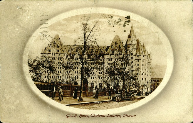 [G.T.R. Hotel, Chateau Laurier, Ottawa Postcard]