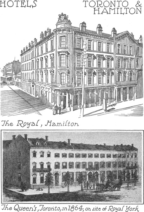 [Hotels, Toronto & Hamilton]