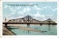 Illinois Central Bridge Over Missouri River at Omaha, Neb. Postcard