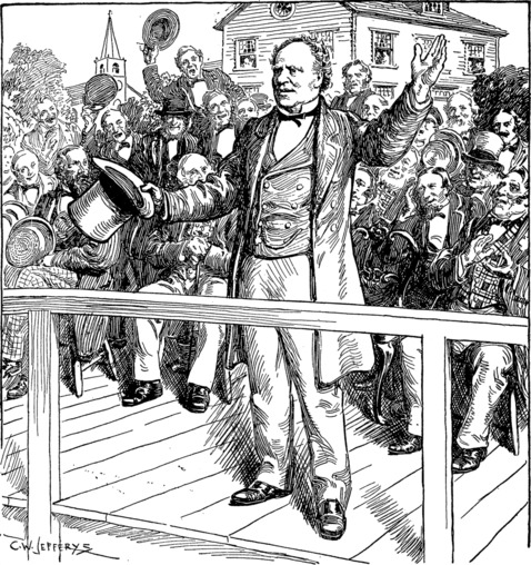 [Joseph Howe Speaking at an Open Air Meeting]