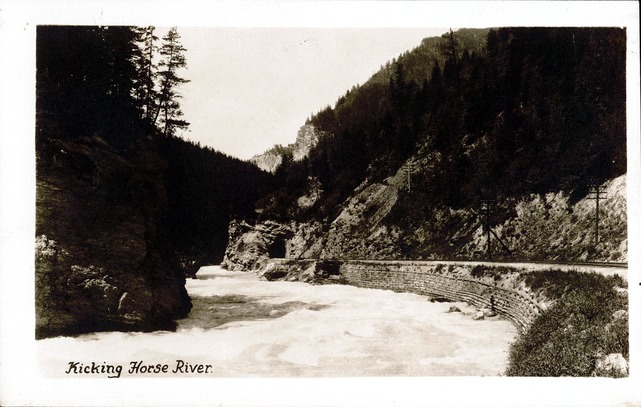 [Kicking Horse River Postcard]