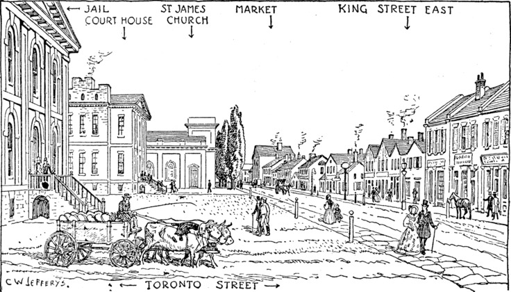 [King Street East, Toronto, 1840]
