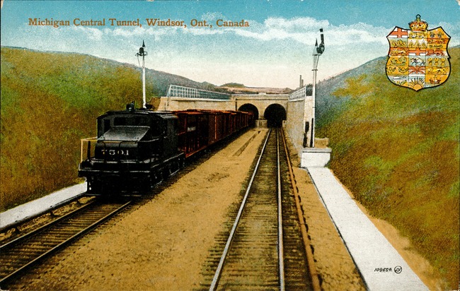 [Michigan Central Tunnel, Windsor, Ont., Canada Postcard]