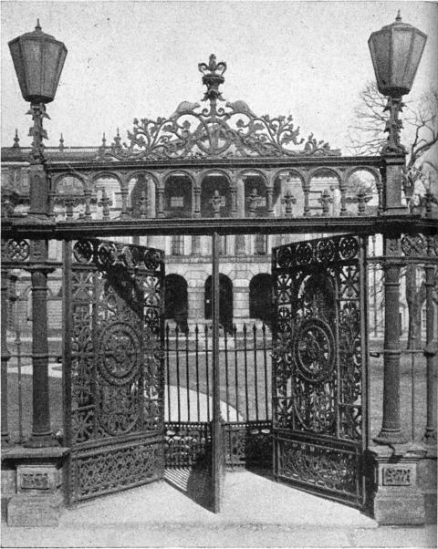 [Ornamental Ironwork, Gateway of Osgoode Hall, Toronto]
