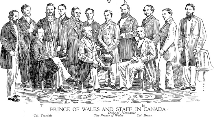 [Prince of Wales and Staff in Canada]