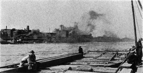 [Raft Passing through Montreal Harbour]
