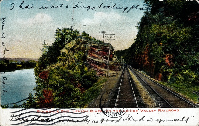 [Rockdale Cut, Lehigh River Postcard]