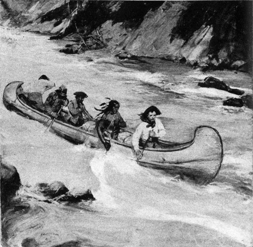 [Simon Fraser Shooting the Rapids of the Fraser River]