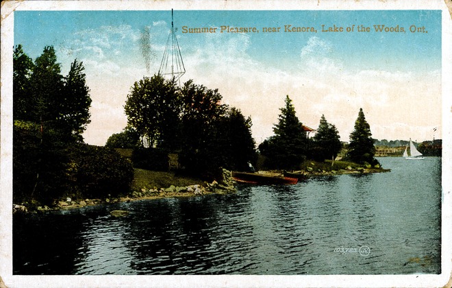 [Summer Pleasure, Near Kenora, Lake Of The Woods, Ont. Postcard]