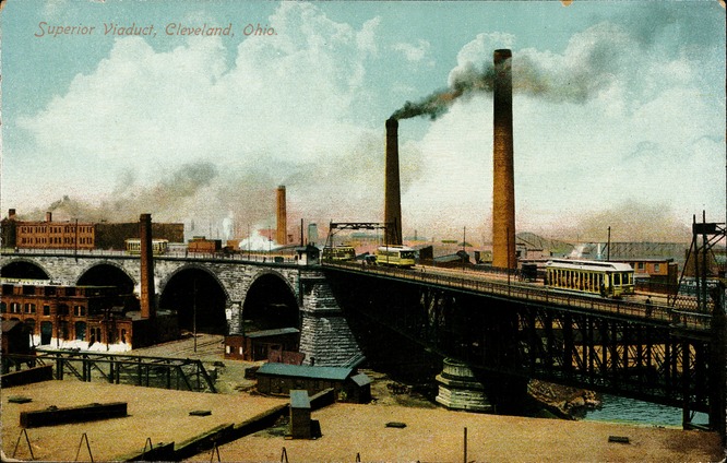 [Superior Viaduct, Cleveland, Ohio Postcard]