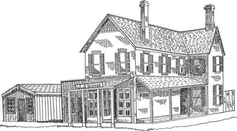 [The Davisville Post Office in 1900]