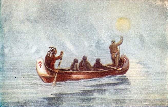 [The Voyageurs on a Misty Morning]