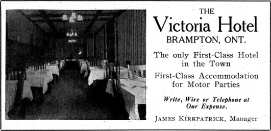 [Victoria Hotel, Brampton Advertisement]