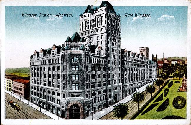 [Windsor Station, Montreal Postcard]