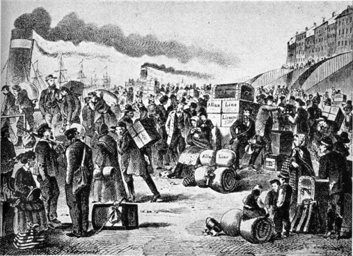 [Colonists Embarking At Liverpool For Canada&mdash;1870]